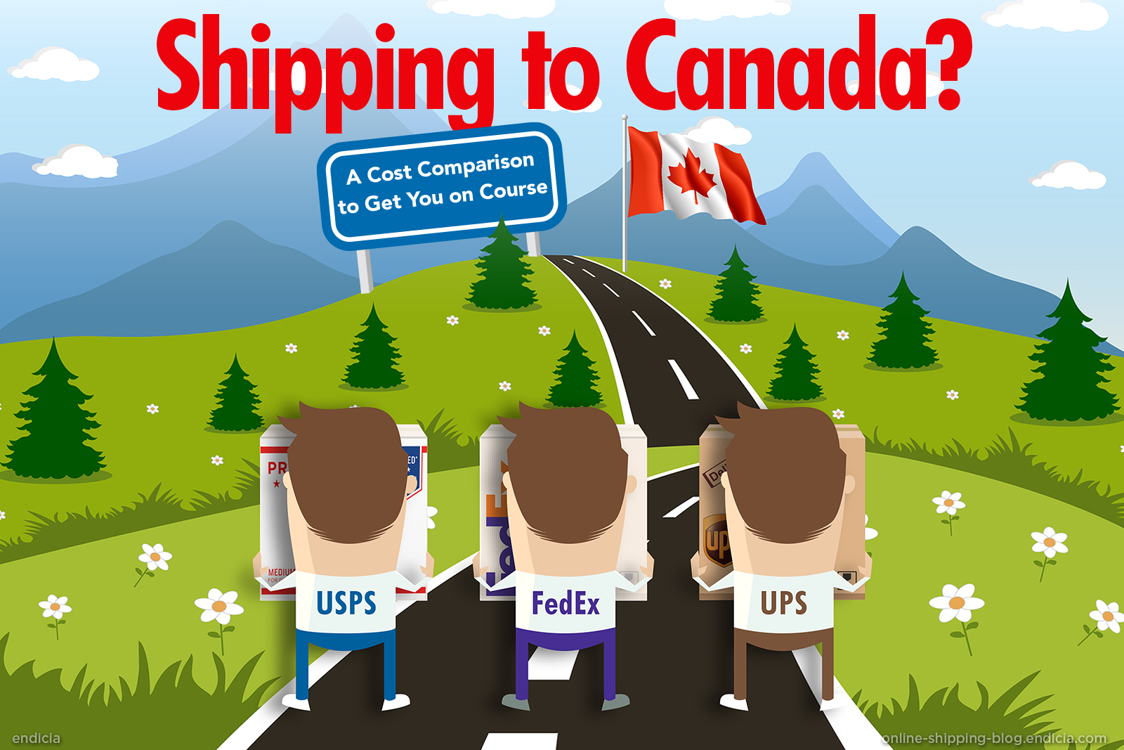 Get On Course Shipping To Canada FedEx Vs UPS Vs USPS Shipping Costs 