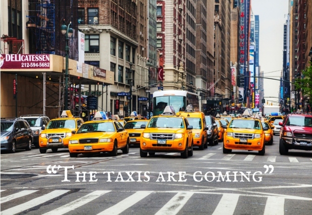 Rush of taxis for Amazon 2014 holiday shipping deliveries