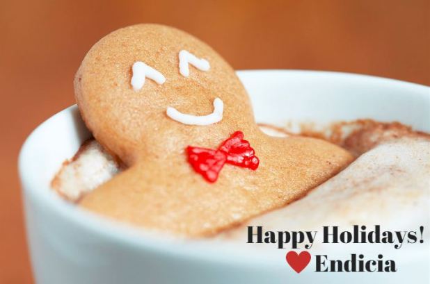 Gingerbread man in a cup – Endicia Christmas carol twist- “Twelve Days of Christmas”.