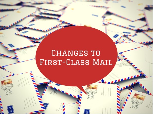 Postage representing the USPS postage rate increase for First-Class Mail