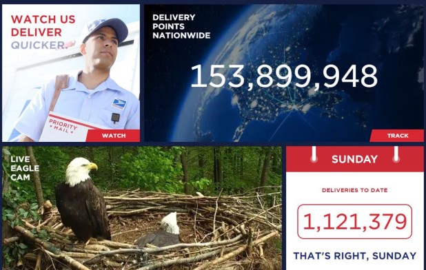 United States Postal Service new online dashboard for package delivery “Watch Us Deliver” campaign