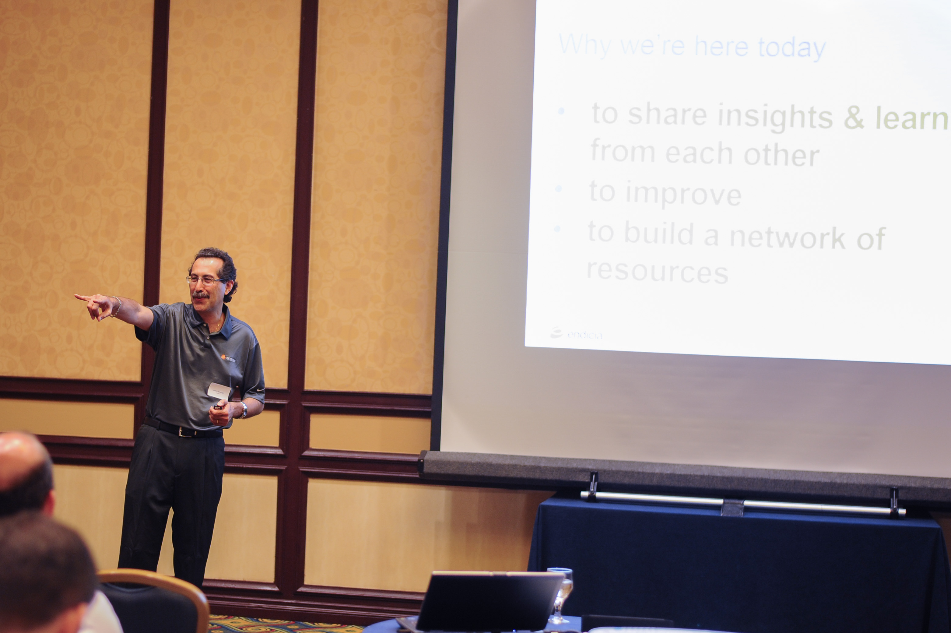 Endicia co-founder Amine Khechfe’ discussing Endicia’s history with the United States Postal Service at Endicia User Conference 2015 – ecommerce trends 