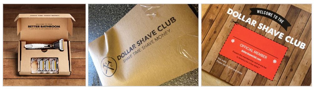 Dollar Shave Club - creative packaging tips from successful online businesses