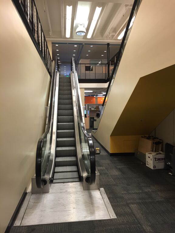 Endicia’s new in-office escalator- in Mountain View, CA 