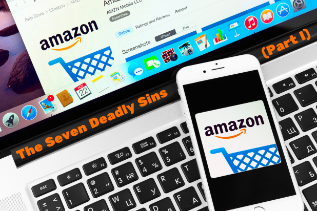 Amazon on lap top and mobile device- selling on amazon tips