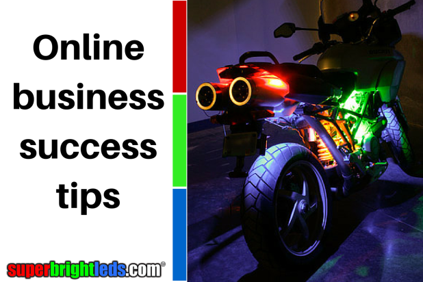 SuperBrightLEDs.com- Motorcycle with LED lights- online business success story