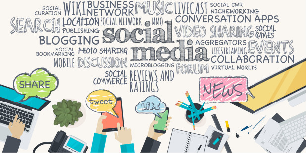 Social media cartoon – marketing tips and trends for small online businesses